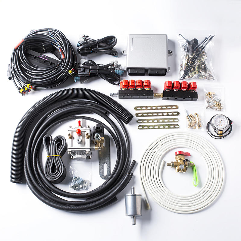 CNG multi-point EFI kit for 8-cylinder gasoline engine